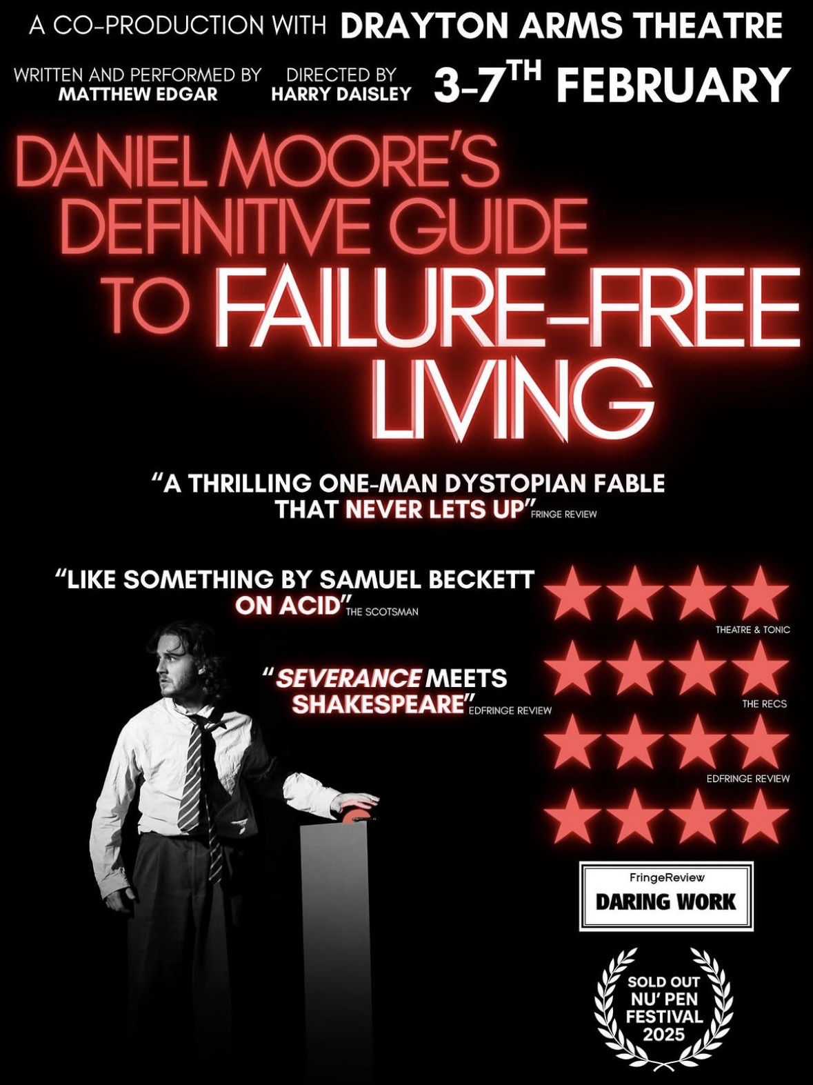 Poster for Daniel Moore’s Definitive Guide to Failure-Free Living